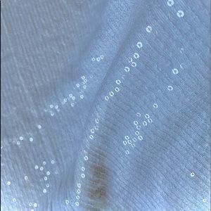 White Sequined Tank Top Sz M